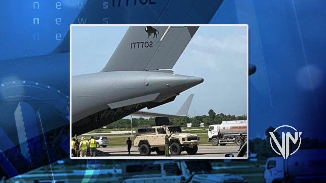 EEUU y Canadá envían vehículos blindados a Haití