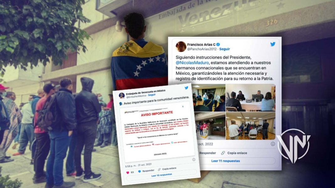 Embajada de Venezuela en México realiza jornada especial para connacionales