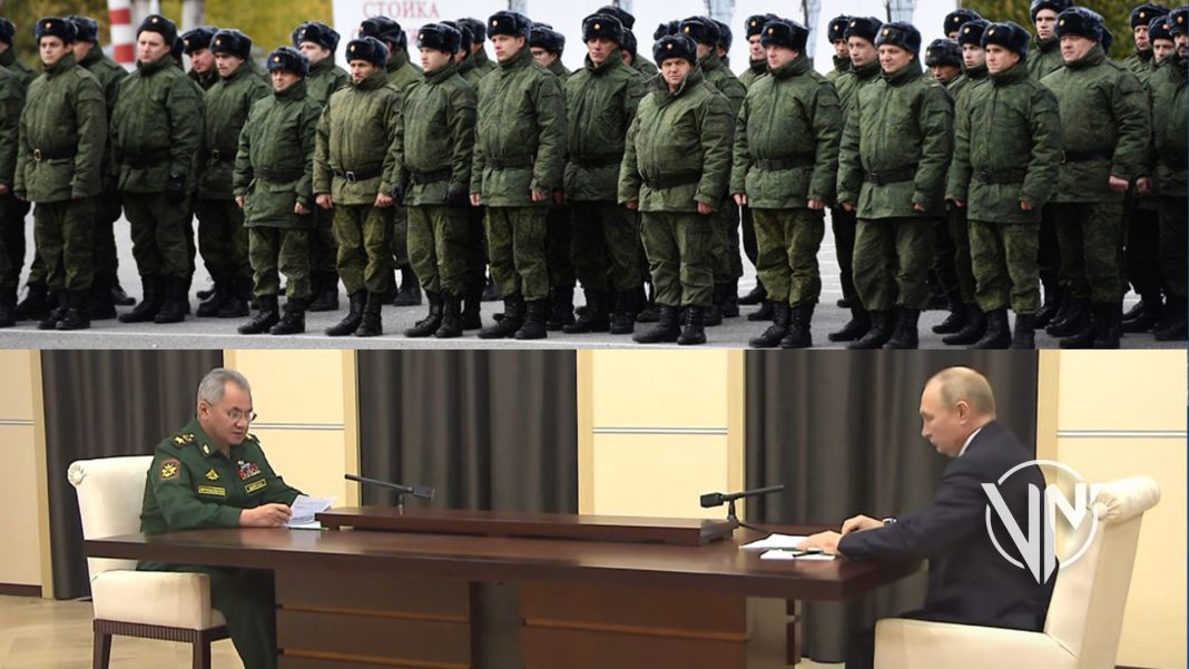 Rusia concluye movilización parcial en zona militar especial en Ucrania