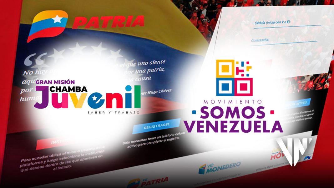 Sistema Patria inició pago de bonos Chamba Juvenil y Somos Venezuela