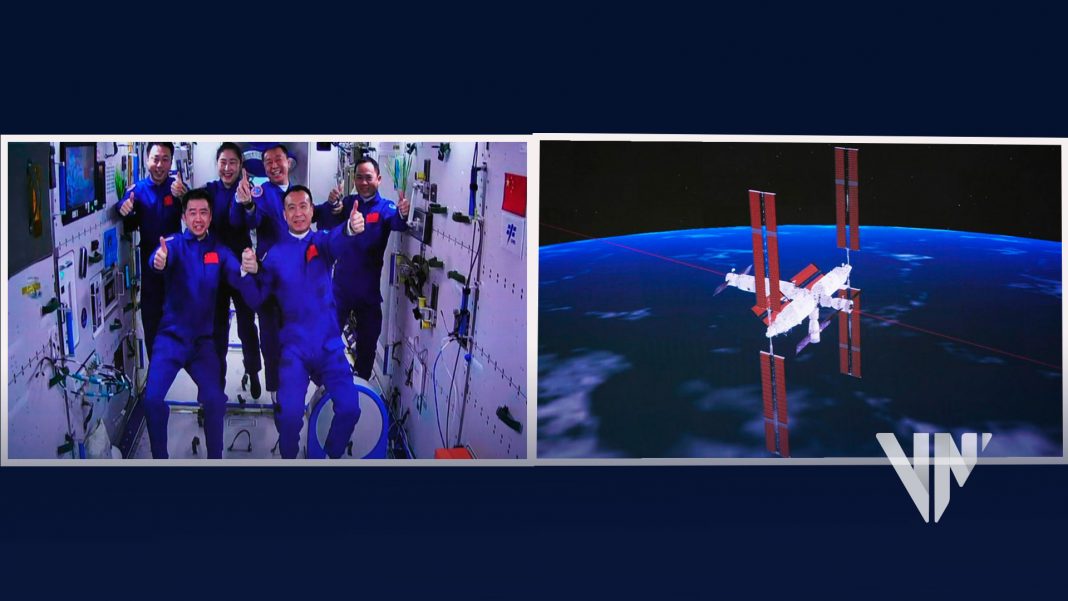 Tres taikonutas se suman a la Estación Espacial de China