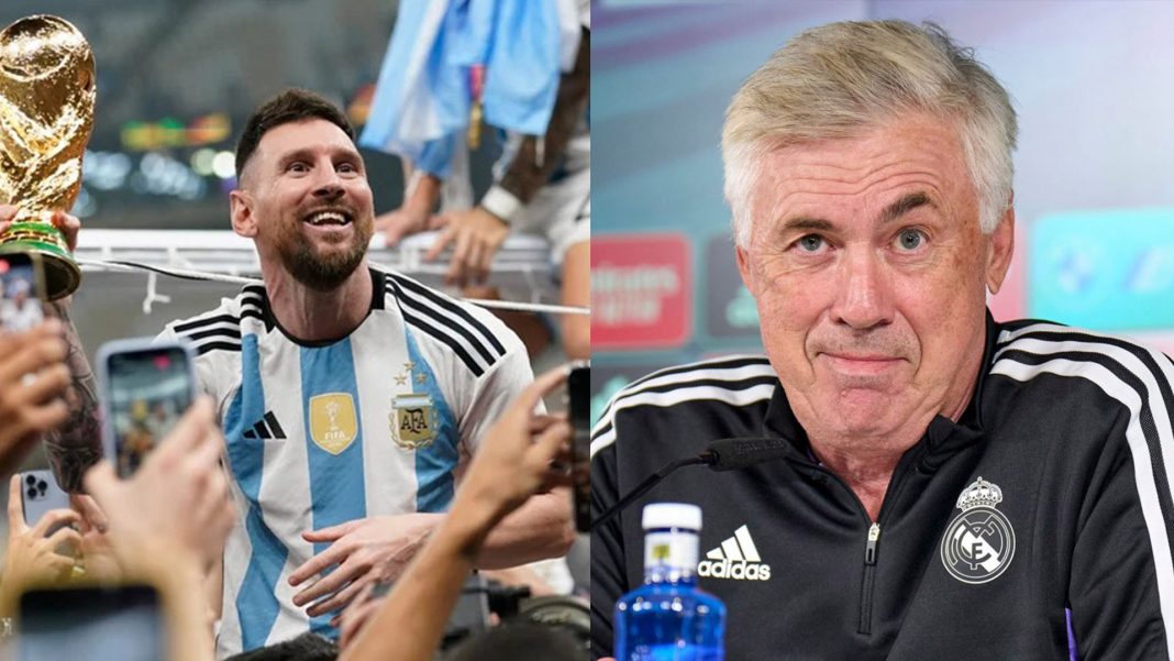 Para Carlo Ancelotti, el astro argentino Lionel Messi no es el mejor de la historia