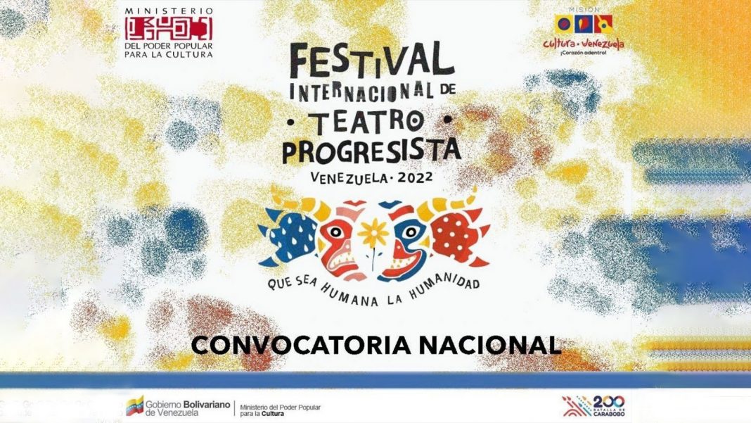 Festival Internacional de Teatro Progresista de Venezuela será en junio