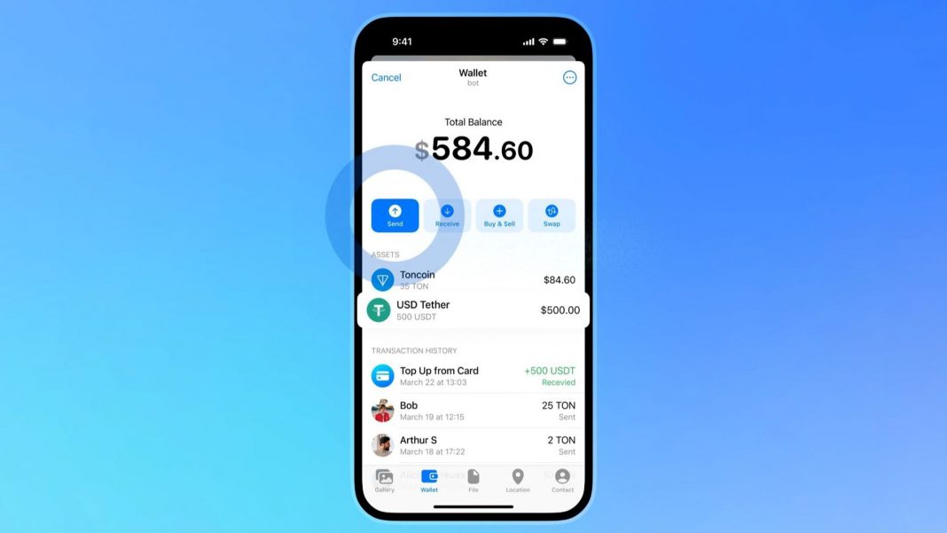 Telegram ahora permite transferencias con USDT