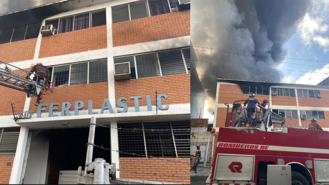 Incendio en zona industrial de Boleíta fue controlado