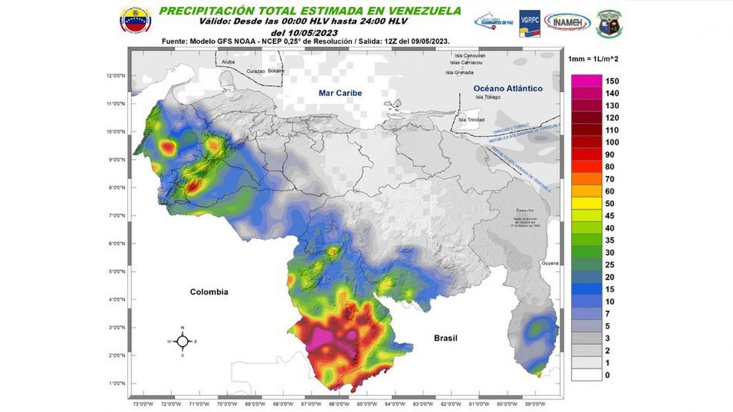 INAMEH precipitaciones región