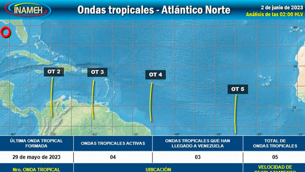 INAMEH fuertes precipitaciones estados país