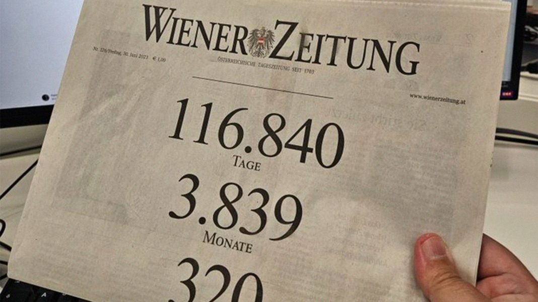 Periódico Wiener Zeitung