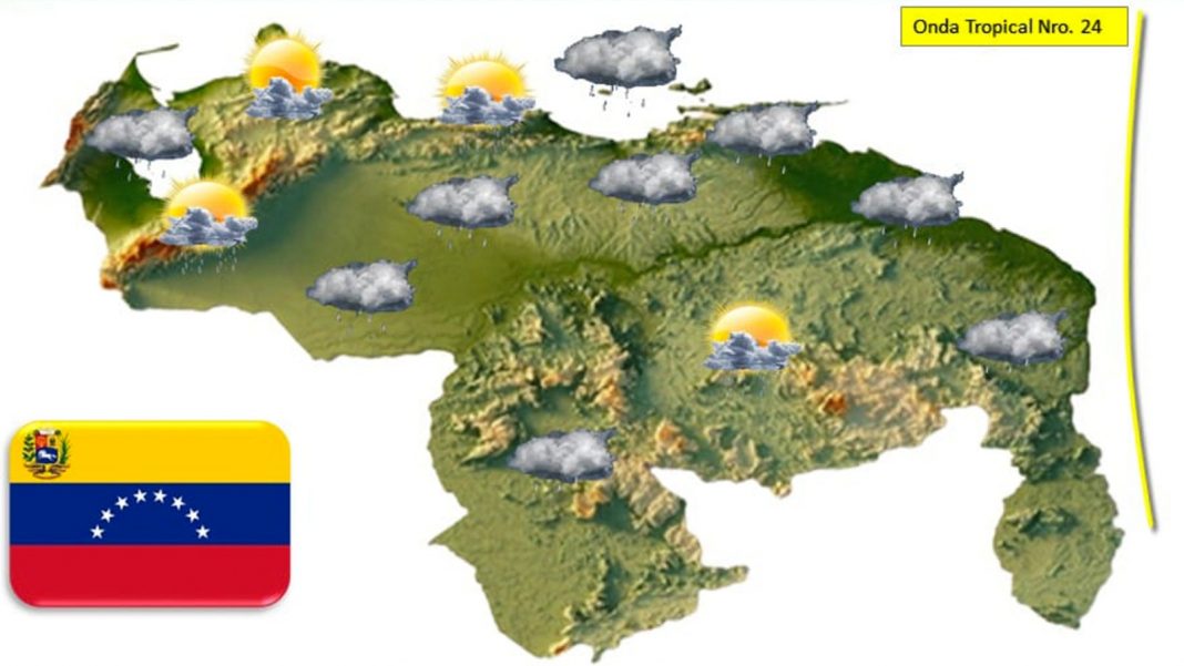 INAMEH nubosidad con lluvias país