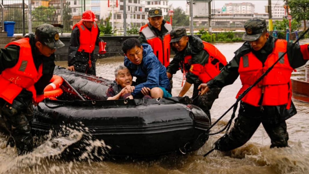 alerta roja China inundaciones