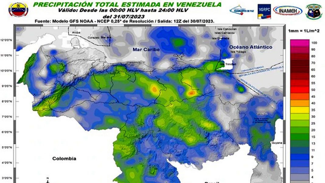 INAMEH pronostica lluvias Onda Tropical 24
