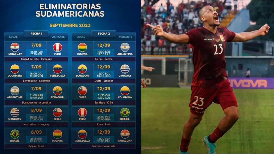 Vinotinto conoce fechas de septiembre para eliminatorias