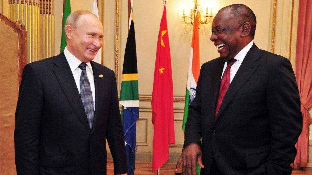 Putin y Ramaphosa Sudáfrica