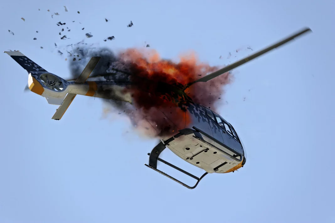 Helicóptero estrelló edificio apartamentos Florida
