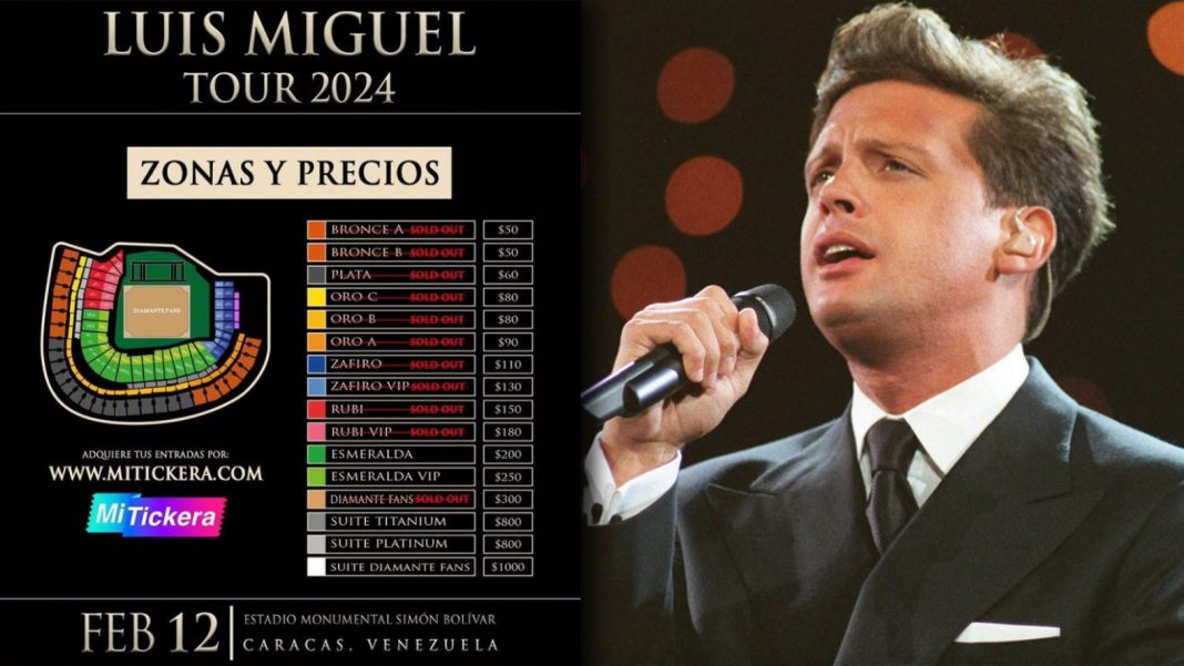 Concierto de Luis Miguel en Caracas