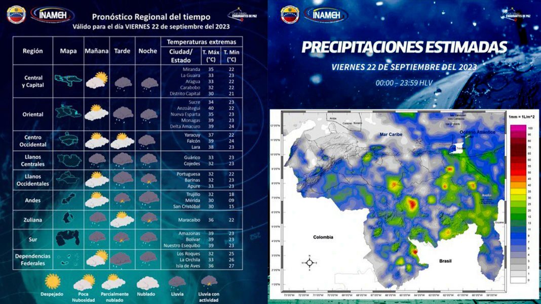 INAMEH Onda Tropical 41 lluvias