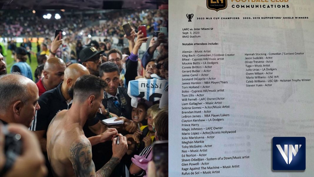 Messi celebridades Los Ángeles