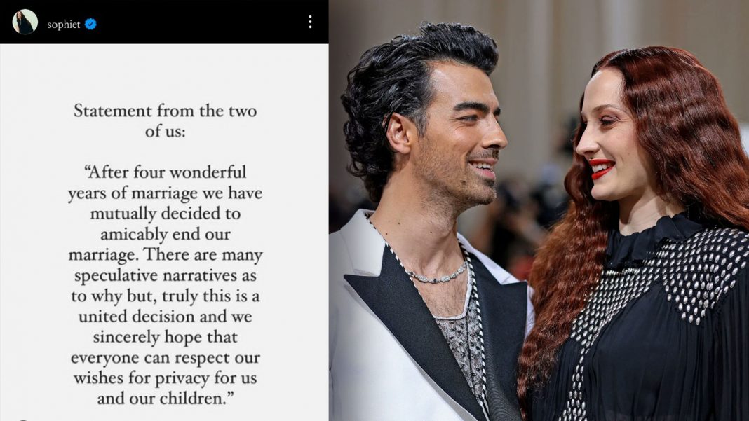 Sophie Turner Joe Jonas divorcio