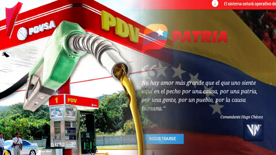 gasolina subsidiada sistema Patria