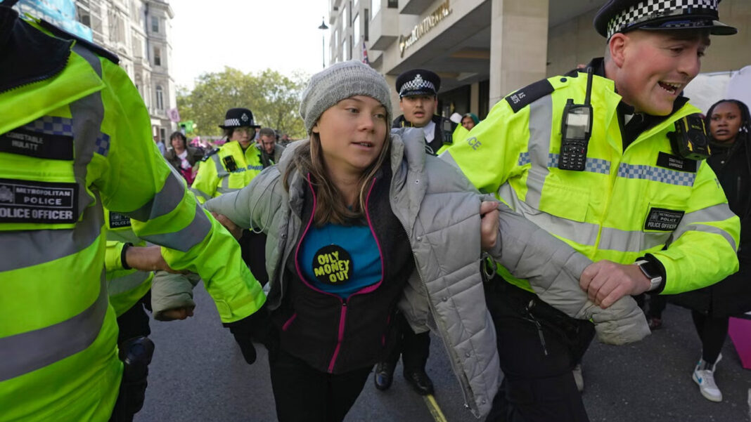 Greta Thunberg detenida Londres