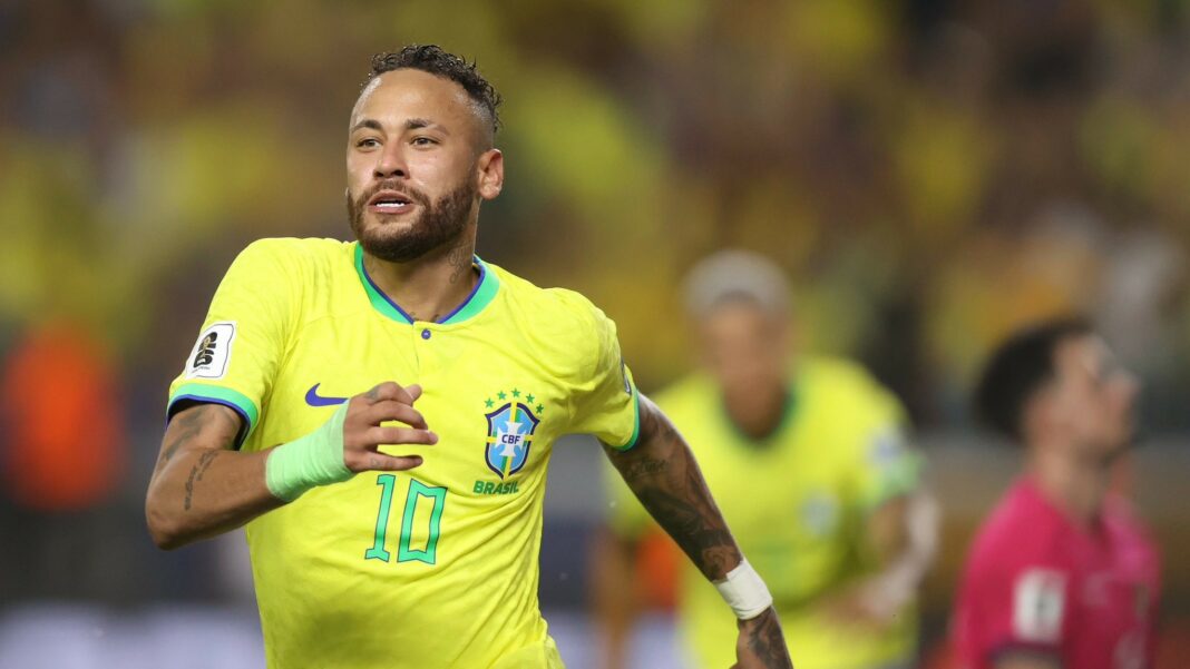 Neymar encuentro Venezuela Brasil