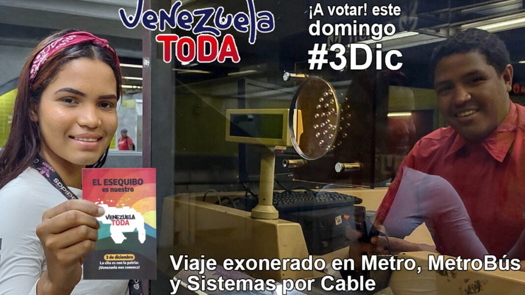 Metro Caracas gratis domingo 3