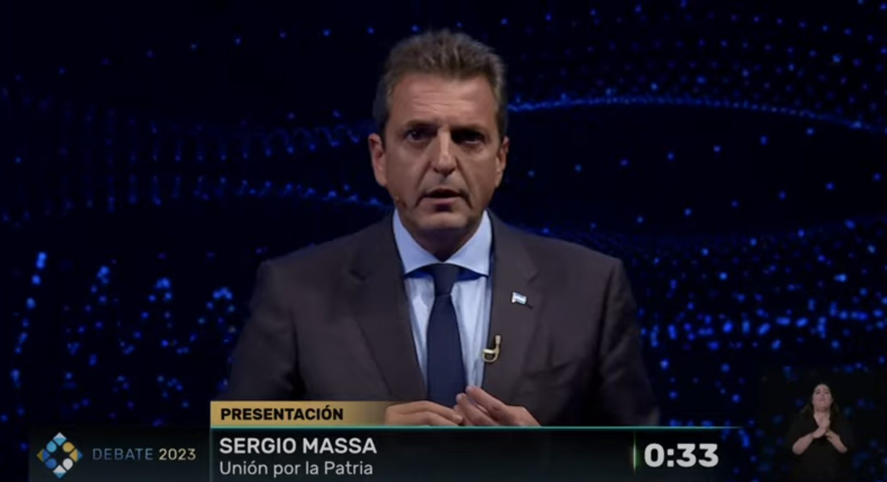 Debate Argentina Massa Milei