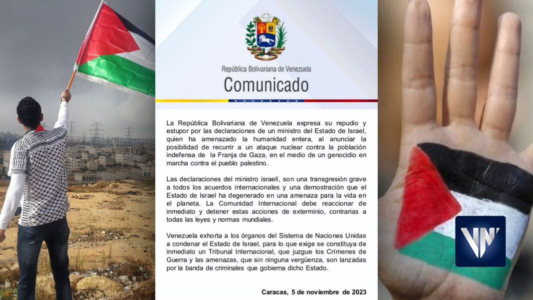 Venezuela Israel amenaza nuclear Franja de Gaza