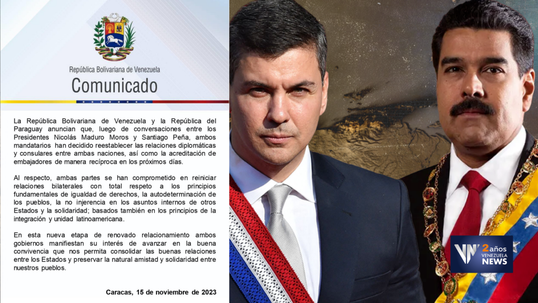 Venezuela Paraguay relaciones diplomáticas