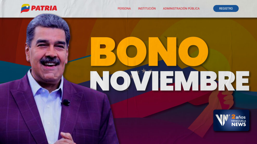 Bono de la Patria noviembre