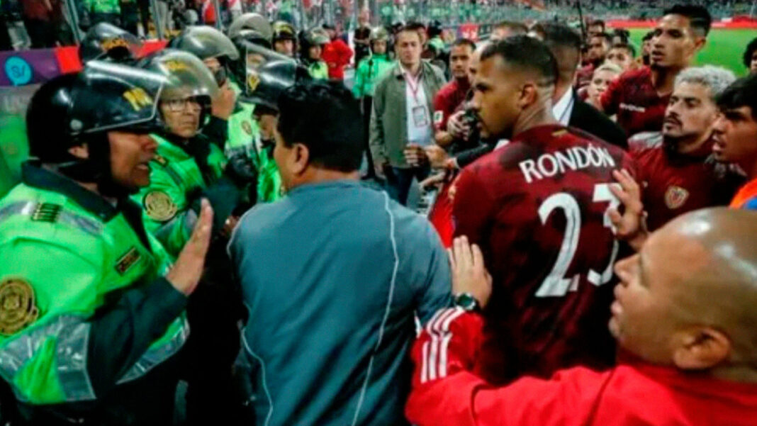 denuncia Policía peruana agresión La Vinotinto