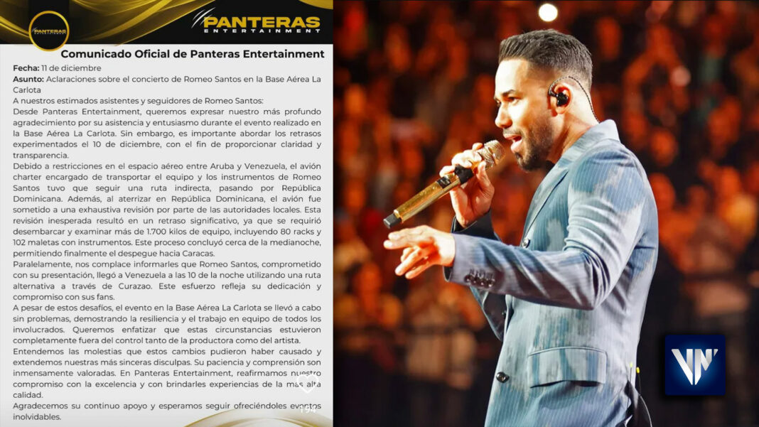 Panteras Entertainment concierto de Romeo Santos