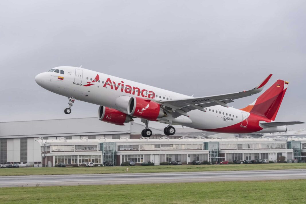 Avianca ruta Bogotá-Caracas febrero