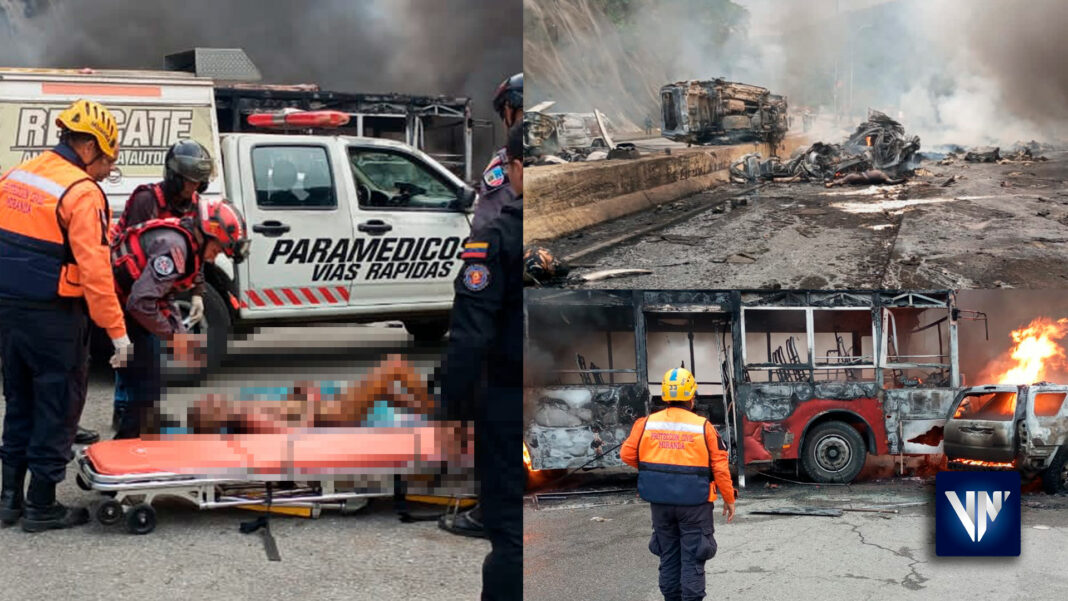 accidente autopista Gran Mariscal Ayacucho