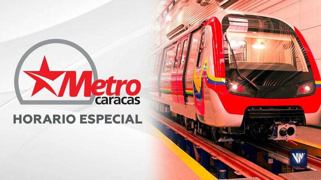 Metro Caracas horario especial