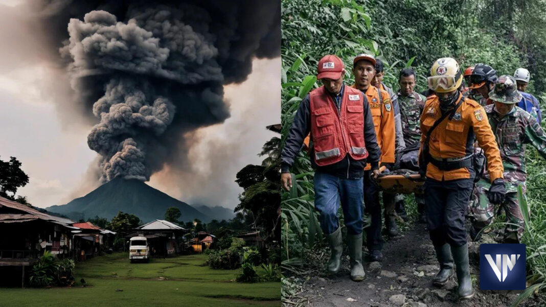 Erupción volcán Marapi indonesia