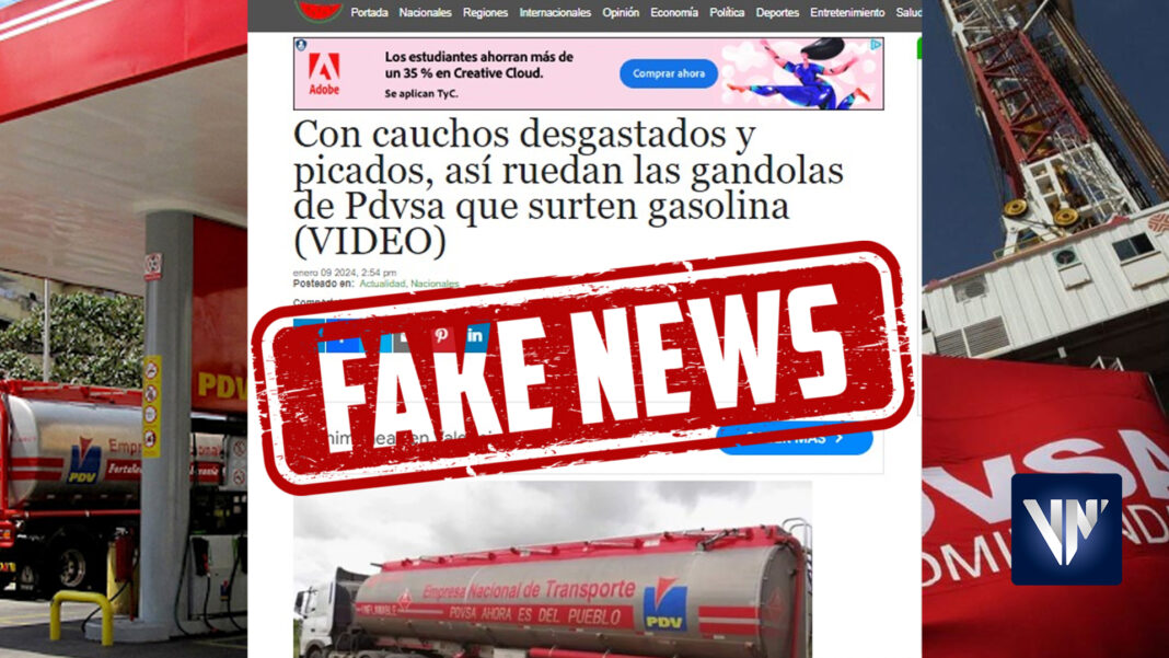 PDVSA gandola Fake news