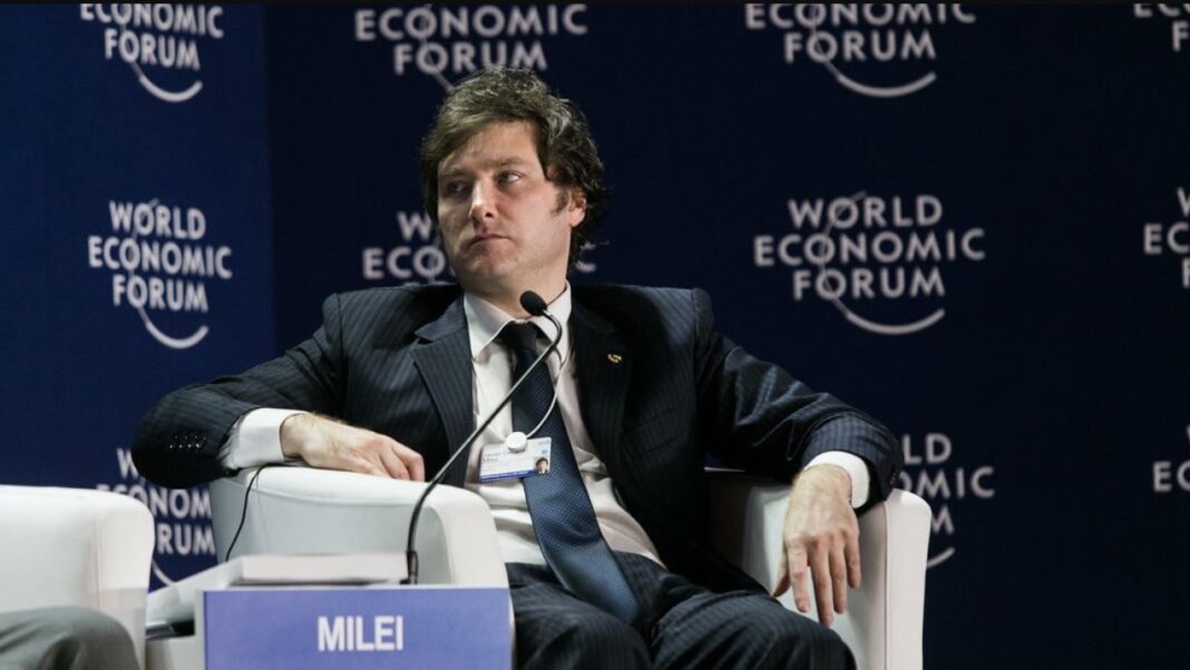 Milei foro Davos vergüenza