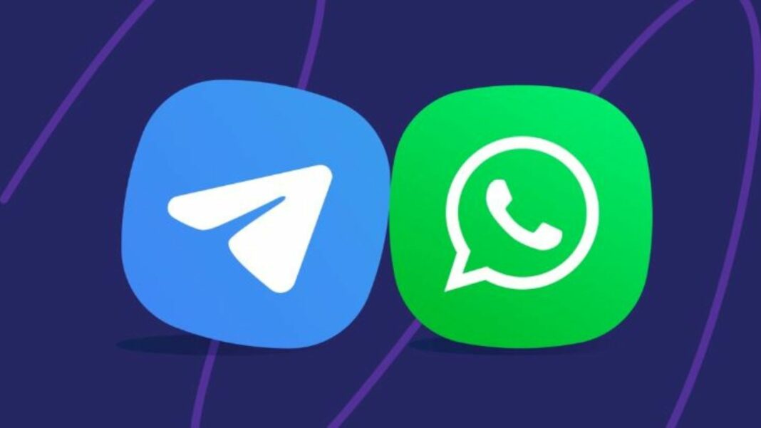 WhatsApp mensajes Telegram app