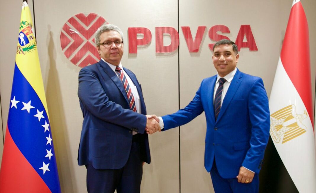 presidente pdvsa embajador Egipto