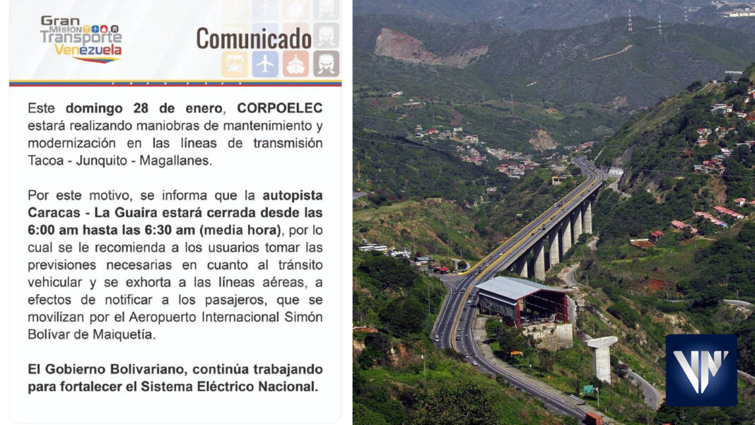 Autopista Caracas - La Guaira Corpoelec
