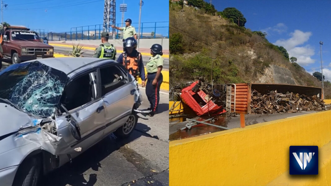 accidentes autopista Caracas-La Guaira