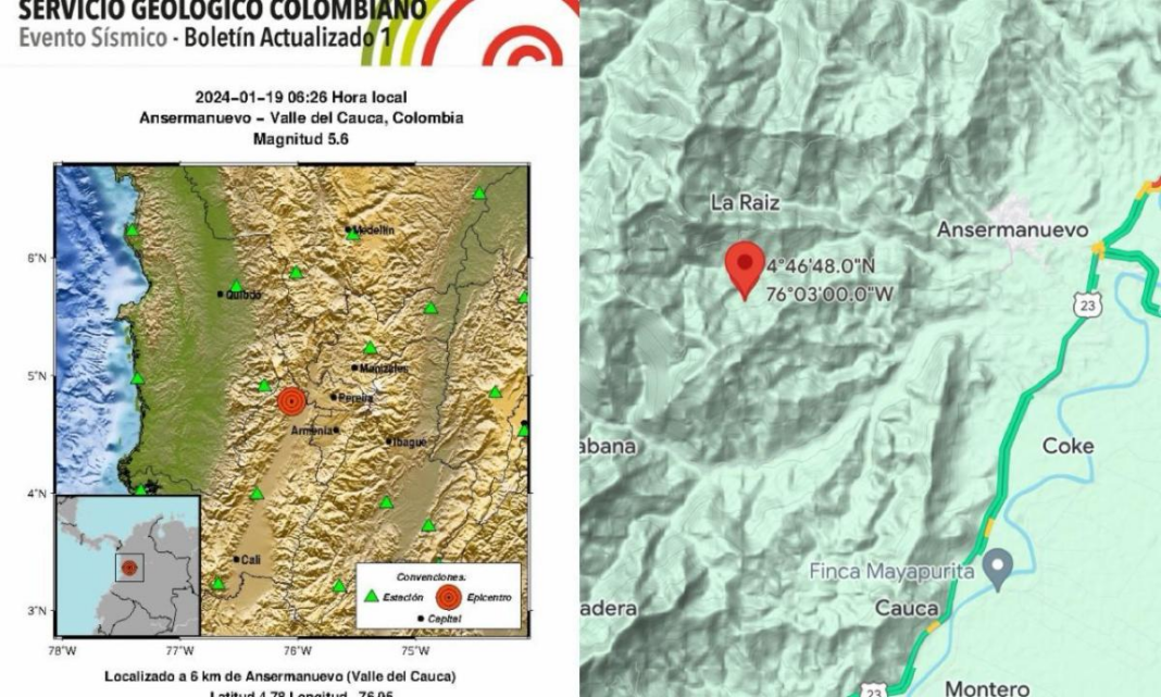 Colombia sismo valle del cauca