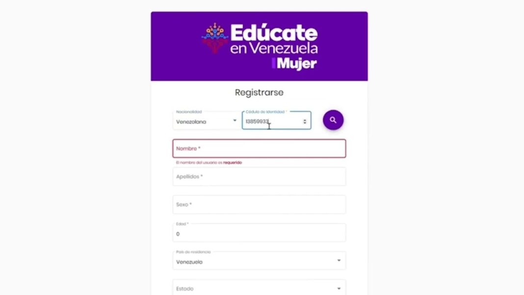 Plataforma Edúcate Venezuela Mujer