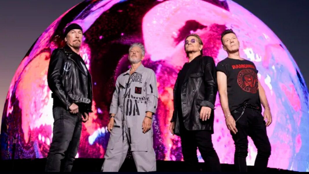 U2 Presentación Grammy Sphere