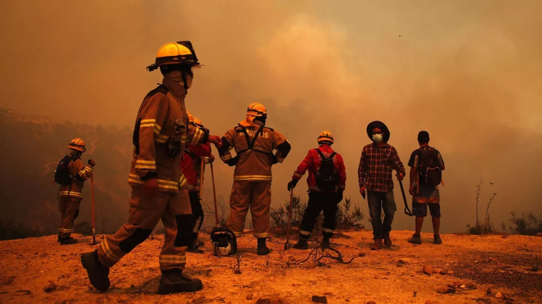 Chile incendios forestales emergencia