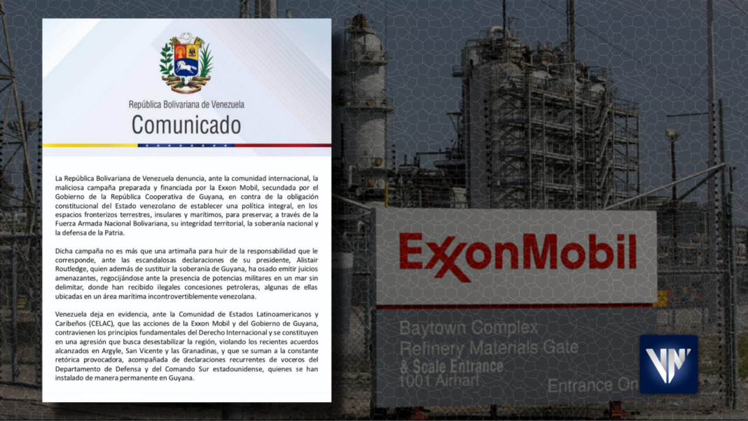 Venezuela campaña ExxonMobil
