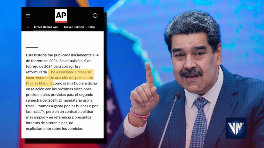 Nicolás Maduro AP error