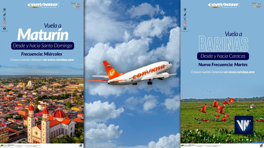 Conviasa ruta aérea Maturín - Santo Domingo