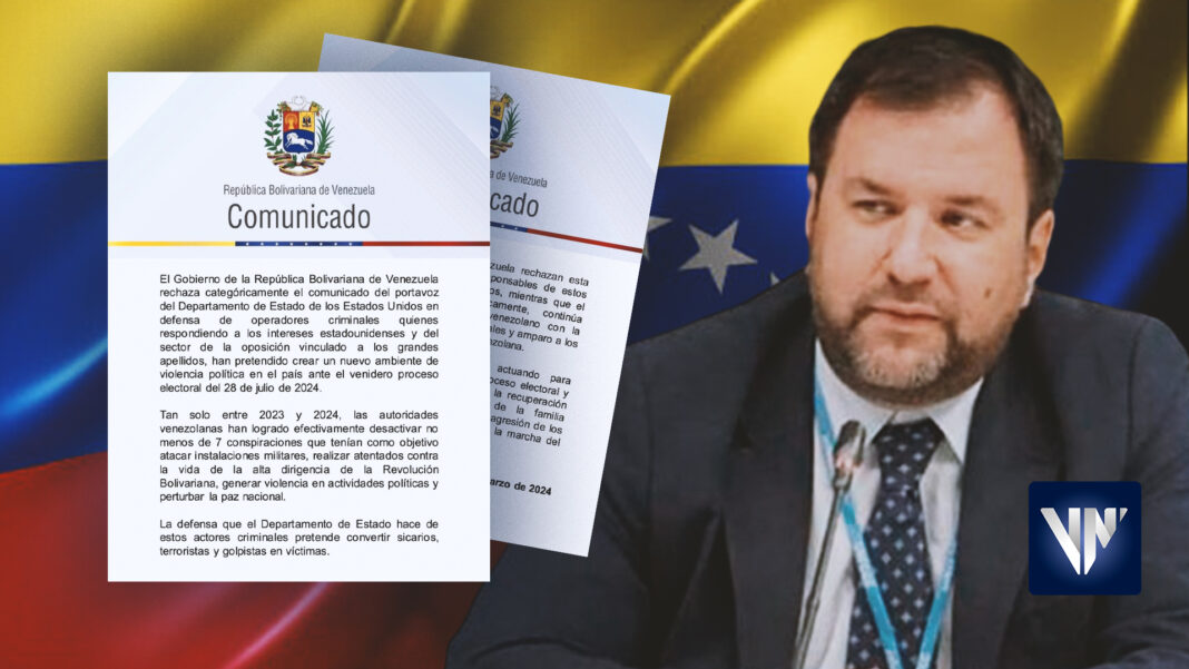Venezuela rechaza comunicado EEUU